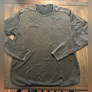 Never worn John varvacos black faded sweater xl